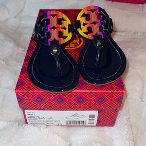 GREAT CONDITION TORY BURCH MILLER with Rainbow Logo